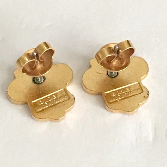 Vintage Disney Minnie Mouse Earrings Post Stud Pierced Disneyana Signed Charms - Picture 4 of 10